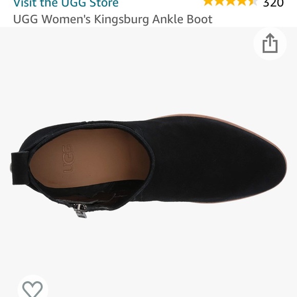 UGG womens Kingsburg Ankle boot black 6.5 - Picture 10 of 14